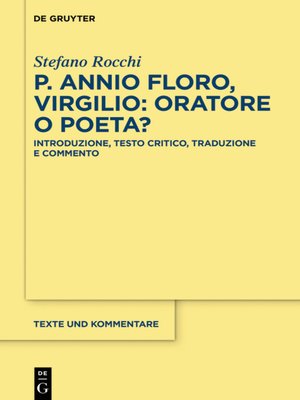 cover image of P. Annio Floro, Virgilio